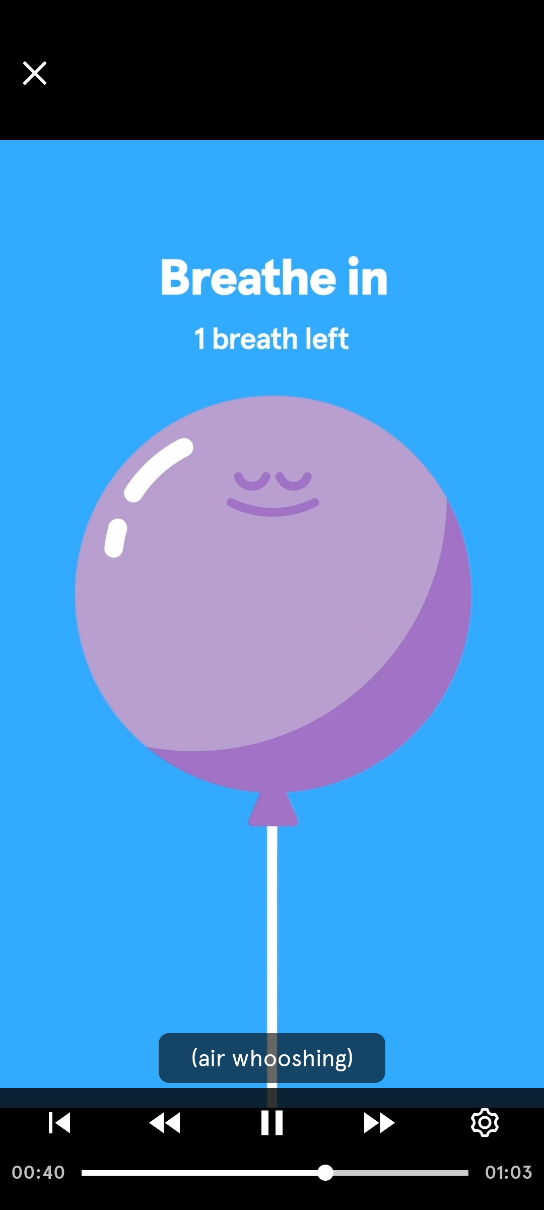 Graphic in a video from Headspace app