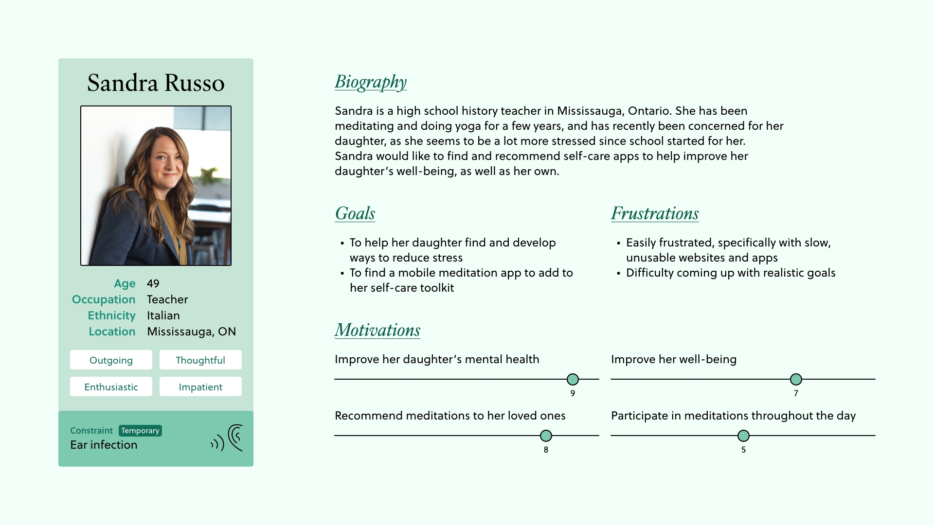 Persona #1: Sandra Russo