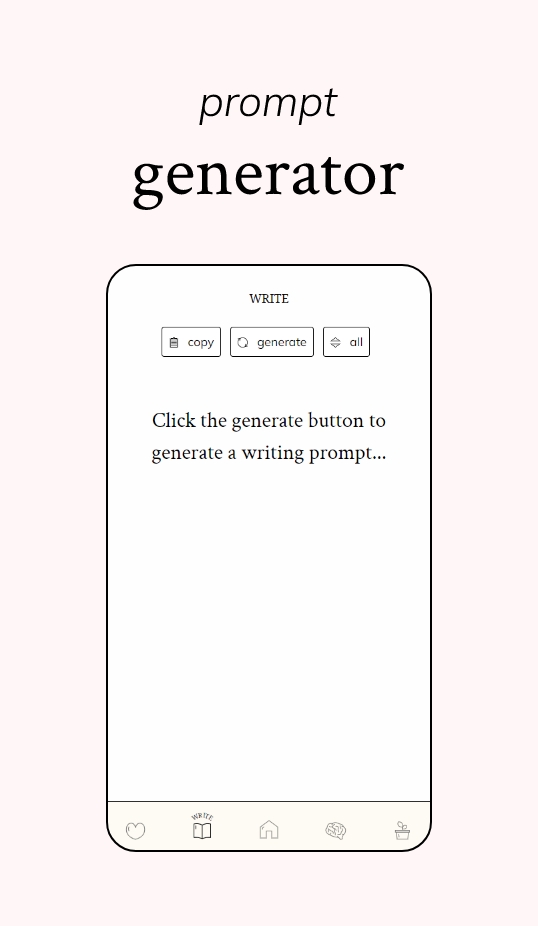 Write page from Vitamin ME app