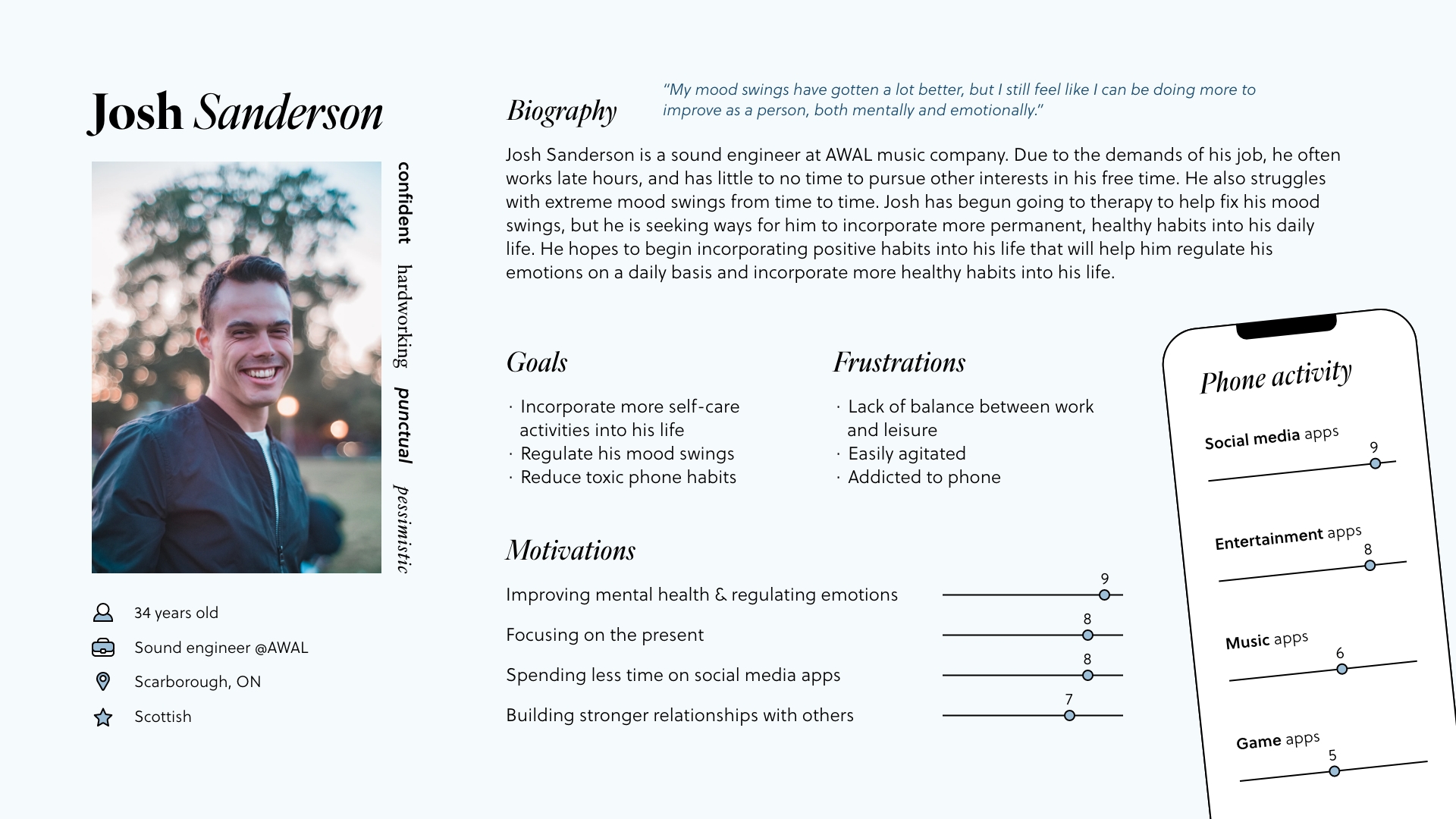 Persona #2: Josh Sanderson