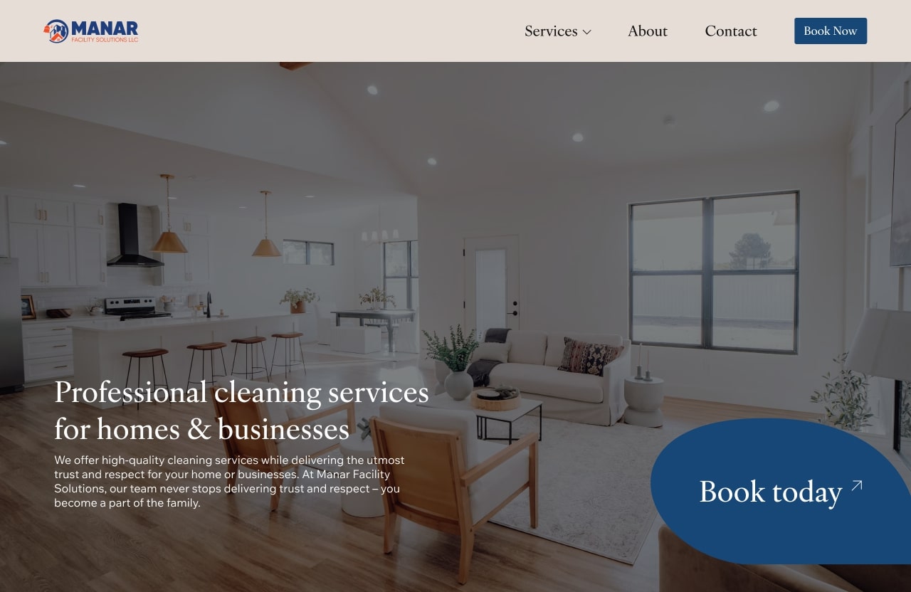 Manar Facility Solutions' Website Design